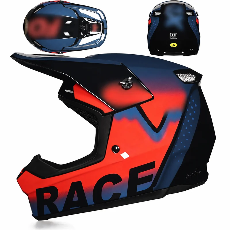 KQD-900 Red & Blue Race Graphic