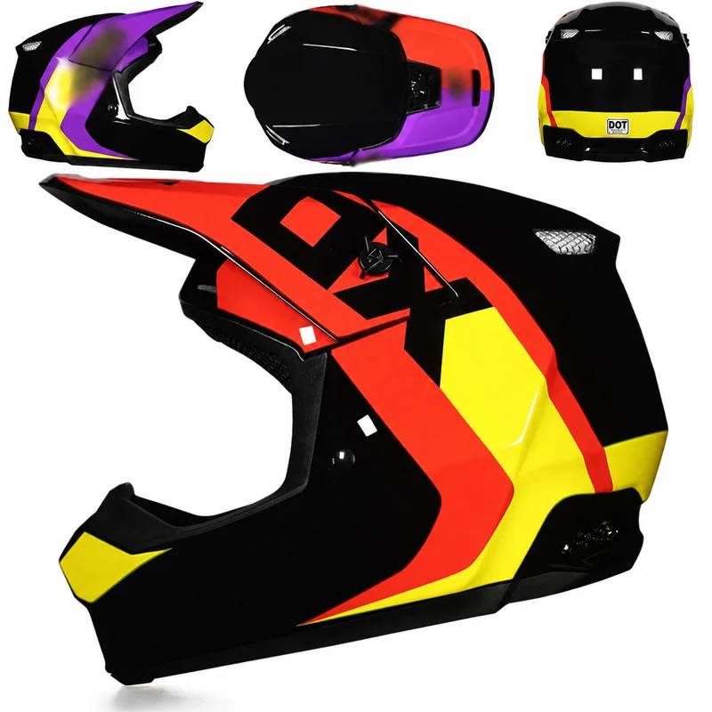 KQD-900 Red & Yellow Geometric Graphic