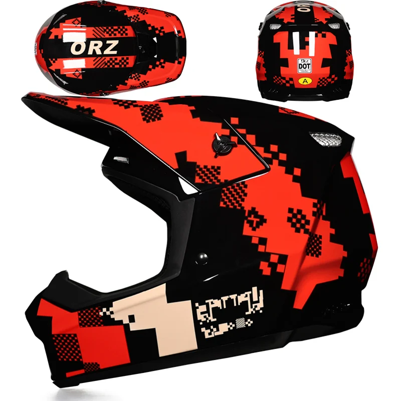 KQD-900 Red Mosaic Graphic
